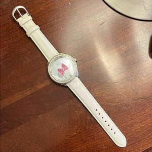 Disney White and Pink Minnie Mouse Watch